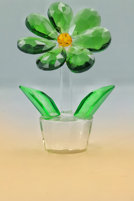 Crystal flower - Green - Decor