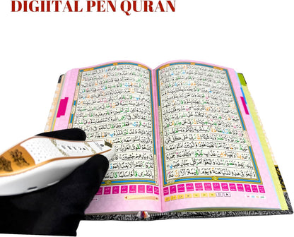Digital Quran 16 Line Quran Pen Translation Digital Quran Pen Reader Colour Coded Quran With Pen PQ876D - Quran hardcopy