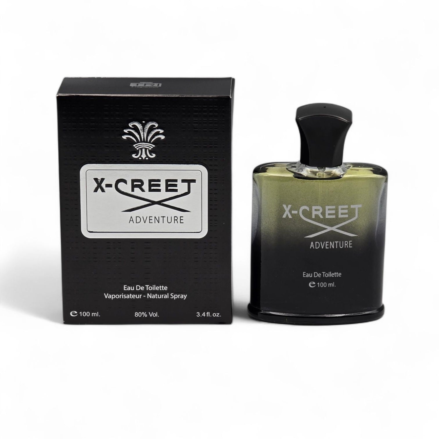 X-Creet Adventure Eau De Toilette bottle and packaging on a white background