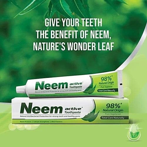 Neem active toothpaste 150G with free toothbrush pack of 12