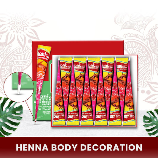 HENNA BODY DECORATION PASTE - RaniKONE - 360g Reddish - Henna