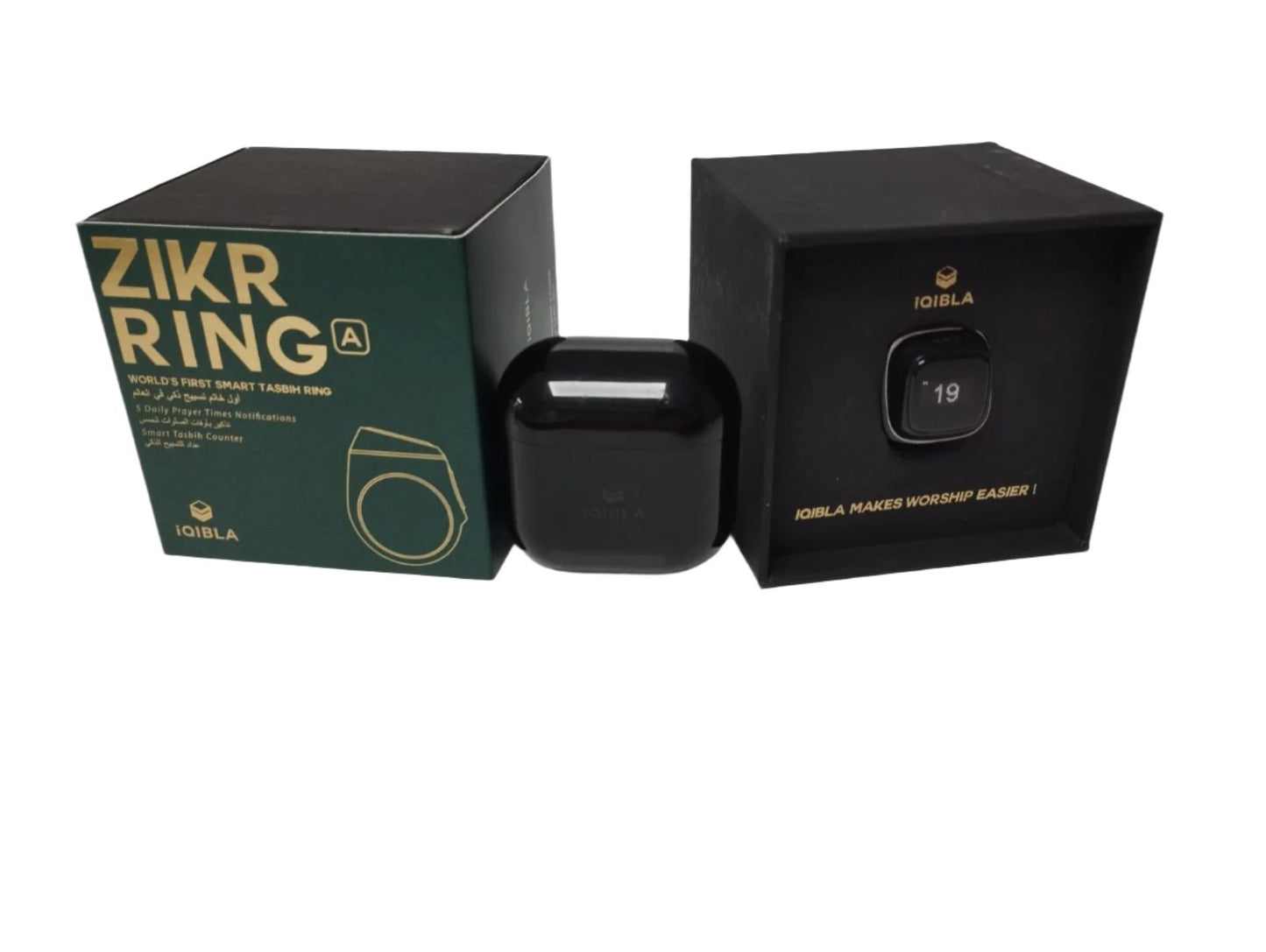 iQIBLA smart zikr metal ring - Three different sizes - Electronic