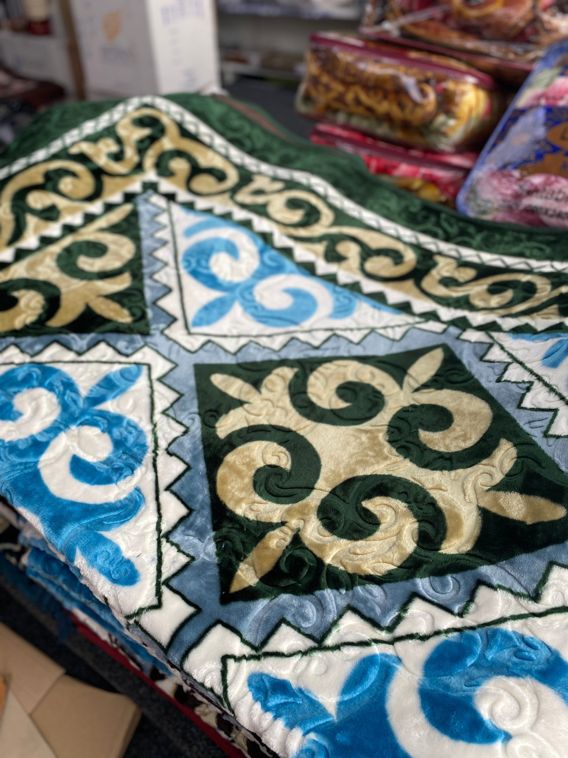 Large velvet rug