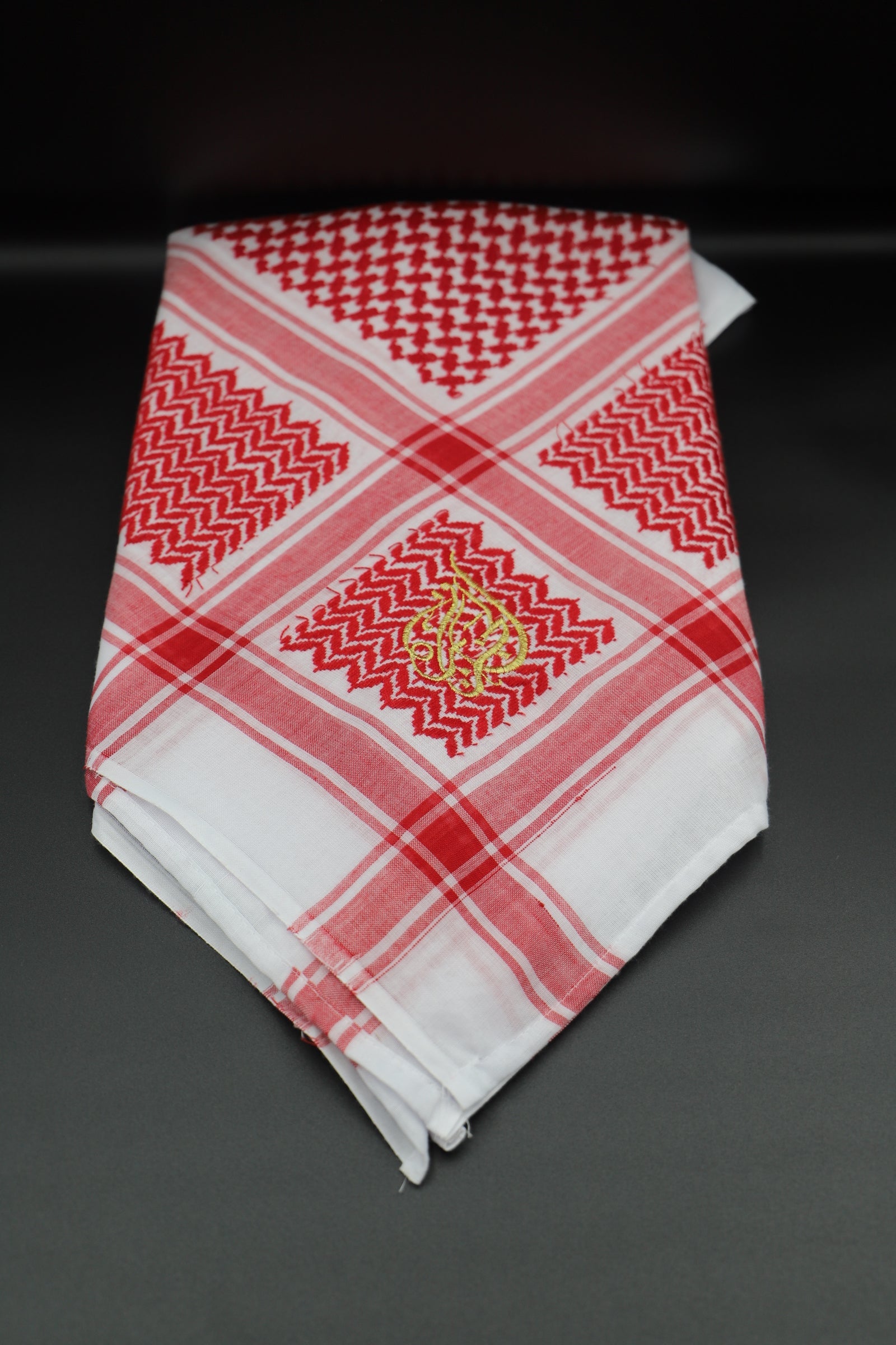Traditional Arabian Men Scarves - (Shemagh) Saudi style - Red and white - clothing